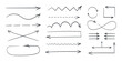 © Роман Ярощук - Arrow icons. Black thin hand drawn arrows. Drawn vector arrows