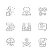 Set line icons of philosophy