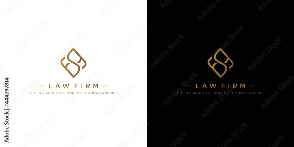 elegant and professional FF logo design for law firm Stock Vector ...