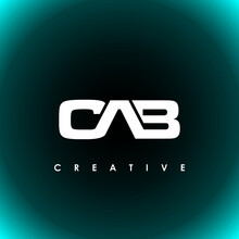 CAB Letter Initial Logo Design Template Vector Illustration