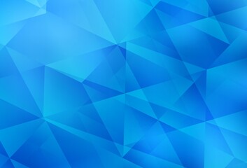 Wall Mural - light blue vector abstract mosaic backdrop.
