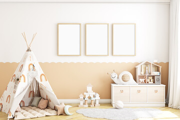 Kids room mockup, Mockup, Frame Mockup