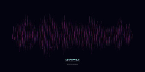 Wall Mural - vector sound wave. abstract colorful digital equalizer. audio wave graph of frequency and spectrum v