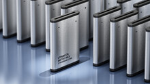 Lithium Ion Battery Stands Out Among Others. 3D Illustration