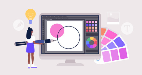 Graphic design concept.