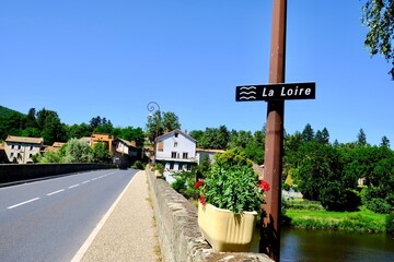 Wall Mural - PONT SUR LA LOIRE A RETOURNC HAUTE LOIRE FRANCE