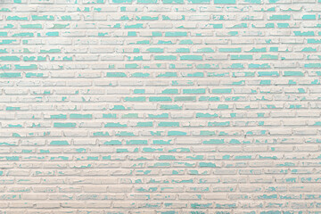 White and blue brick wall texture background interior and exterior and backdrop design.