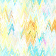 Seamless abstract painted brushed chevron texture. Rainbow bright material pattern background. Boho summer vibrant painted ikat effect textile print. 
