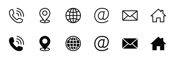 Web icon set. Website set icon vector
