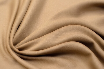 The texture of wool fabric beige. Background, pattern.