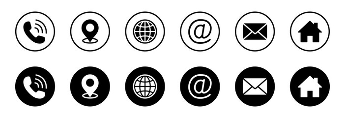 Wall Mural - web icon set. website set icon vector