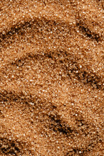Brown sugar granules macro shot