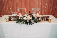 Sweetheart Wedding Table With Lights