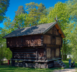 Poster - Maison rurale traditionnelle scandinave à Oslo, Norvège