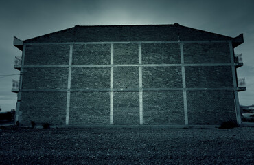 Canvas Print - Brick facade building