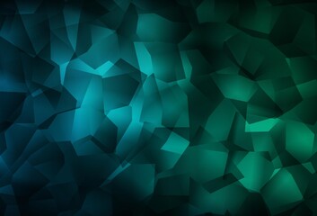 Dark Blue, Green vector polygonal template.