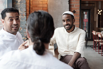 Canvas Print - Black Men Spending Time Together