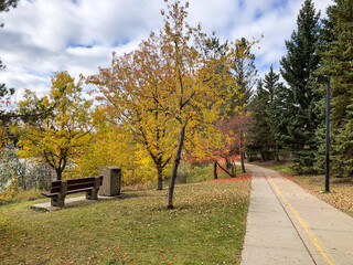 autumn colors around big lake
