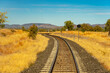 Rail track in rural Queensland, Australia