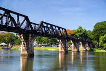 Bridge Of The River Kwai In Kanchanaburi, Thailand
