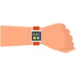 Smart watch vector on wrist, wearable smartwatch icon
