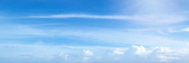 Wall Mural - beautiful blue sky cloudsfor background. panorama of sky.