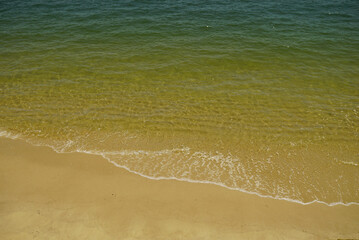 Poster - Water tide washing the sandy beach