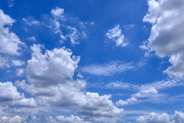 Wall Mural - clouds white soft in the vast blue sky