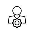 © WEBTECHOPS - Black line icon for competent