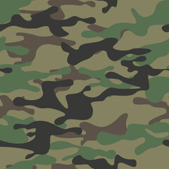 
Camouflage seamless pattern from spots. Military texture. Print. Vector