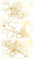  Zakynthos, Volos and Tripoli Greece City Map Set.
