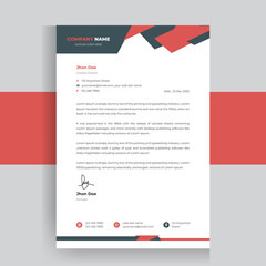Wall Mural - Professional Creative Letterhead Design Template For your Business