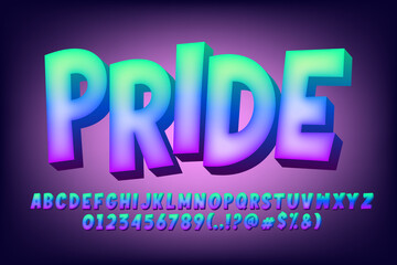 Poster - Trendy gradient font with inner glow