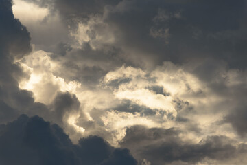 Wall Mural - abstract storm clouds summer background