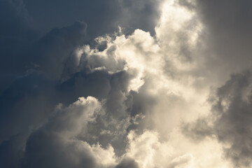Wall Mural - abstract storm clouds summer background