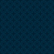 Seamless geometric pattern on a blue background. Printing on paper, textiles, wallpaper. Vector illustration.