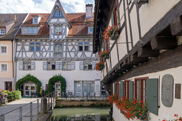 Sticker - Schiefes Haus in der Altstadt von Ulm