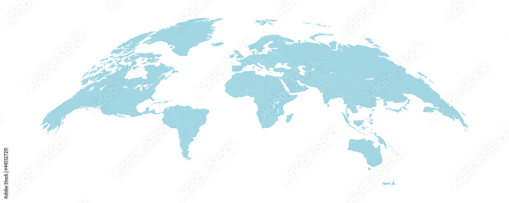 World map isolated on white background, vector illustration Stock ...