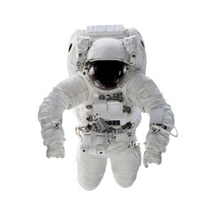 Wall Mural - astronaut in space suit isolated on white background
