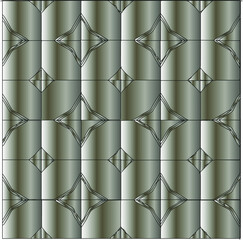  Silver metallic gradient with repeat Pattern . Abstract metallic background.