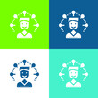 © LIGHTFIELD STUDIOS - Admin Flat four color minimal icon set