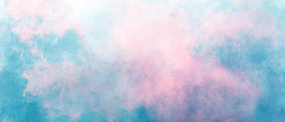 blue red sky gradient watercolor background with clouds texture