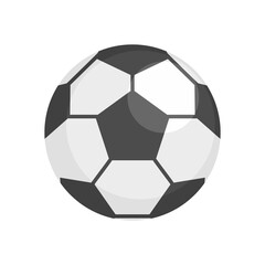 Wall Mural - Soccer ball icon flat isolated vector