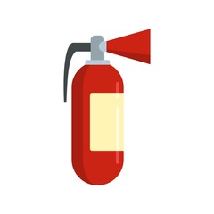 Wall Mural - Fire extinguisher icon flat isolated vector