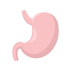 Poster - Donor stomach icon flat isolated vector