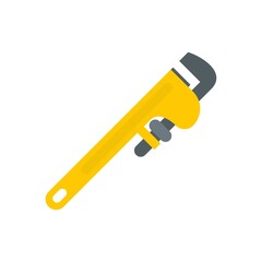 Sticker - Industrial wrench icon flat isolated vector