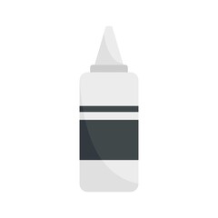 Sticker - Paint hair bottle icon flat isolated vector