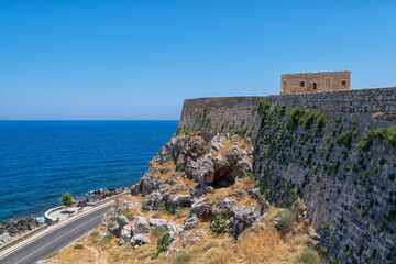 The Fortezza fortress in Rethymno on the Greek island of Crete