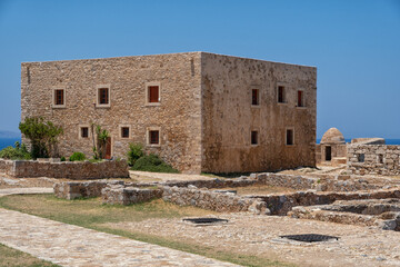 The Fortezza fortress in Rethymno on the Greek island of Crete