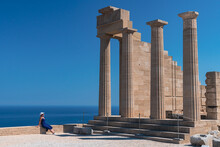 Lindos Acropolis On Rhodes Island - Greece (2)